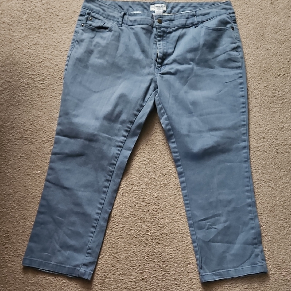 Women's Blue Straight-Leg Jeans